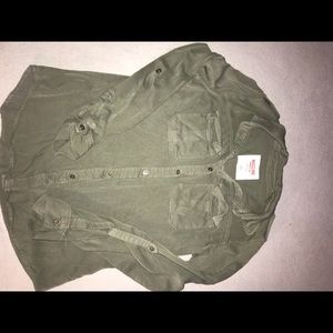Army Green Mossimo Supply Co. Butten up Jacket